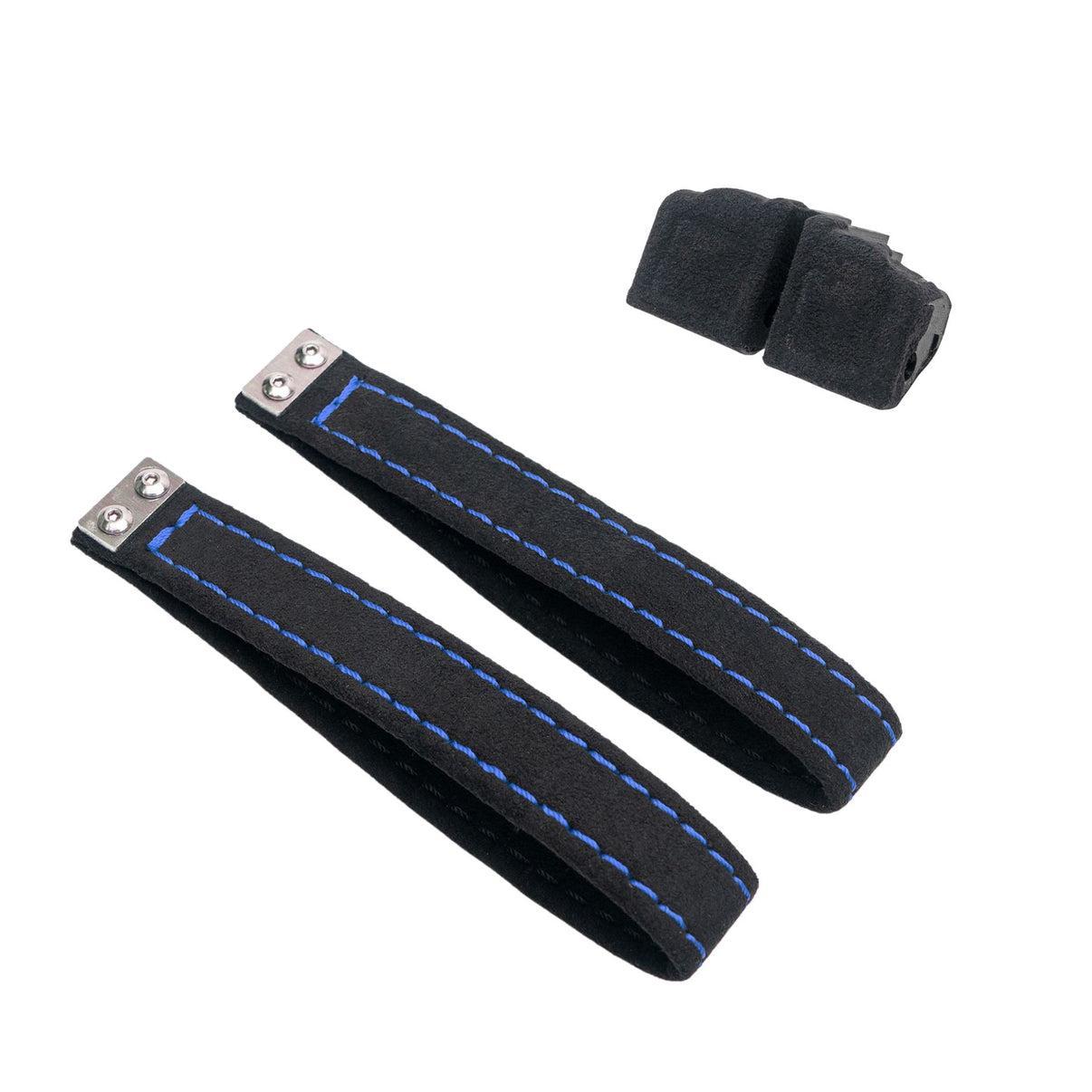 Billetworkz Alcantara Door Pull Strap Kit (Black/Blue) Subaru WRX / STI / BRZ 2008-2021