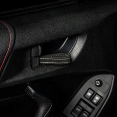Billetworkz Alcantara Door Pull Strap Kit (Black/White) Subaru WRX / STI / BRZ 2008-2021