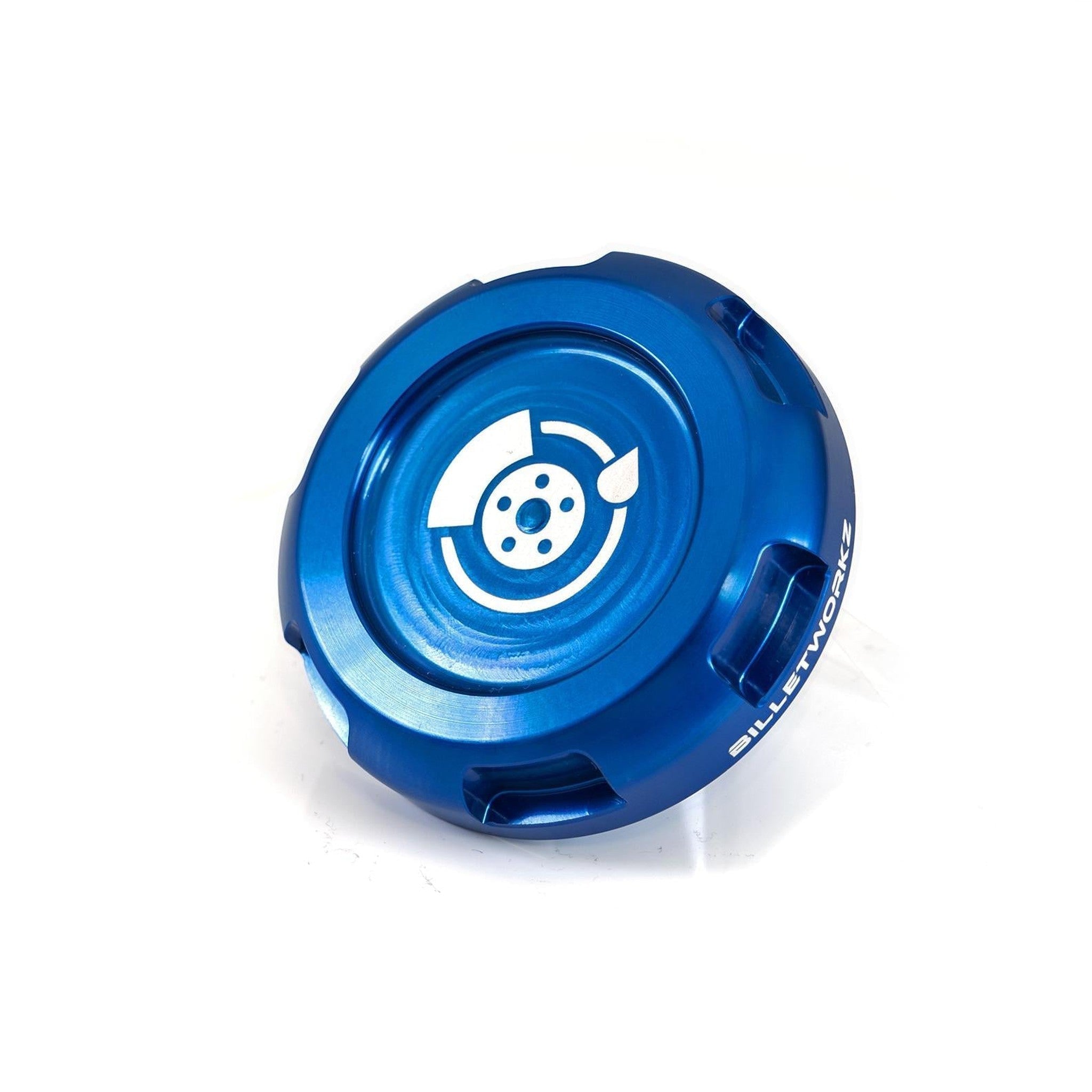 Billetworkz Brake Fluid Cap Engraved Zero Series Blue Subaru WRX 02-26 / STI 04-21 | BW-EBCZ-SUB-BRK-BLU-E