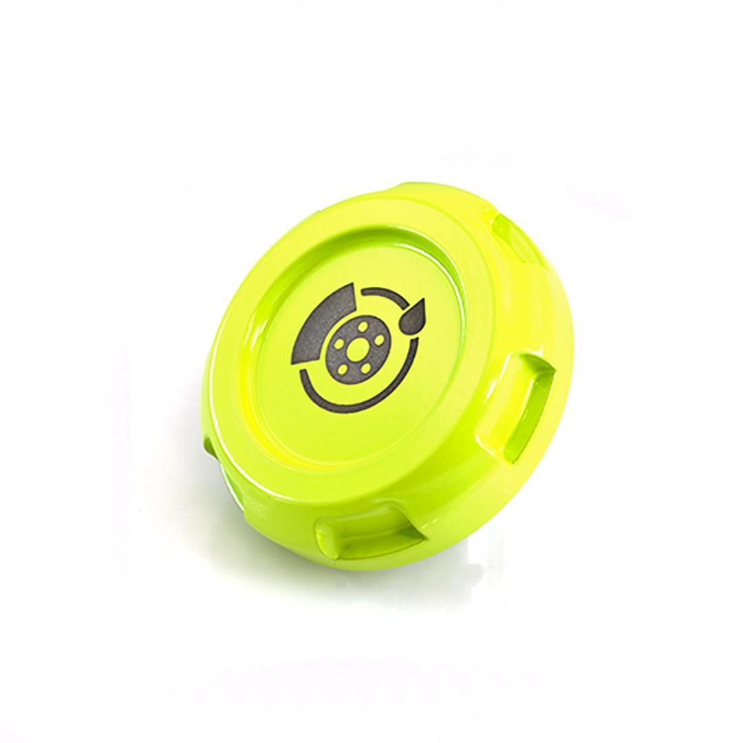 Billetworkz Brake Fluid Cap Engraved Zero Series Neon Yellow Subaru WRX 02-26 / STI 04-21 | BW-EBCZ-SUB-BRK-NYEL-E