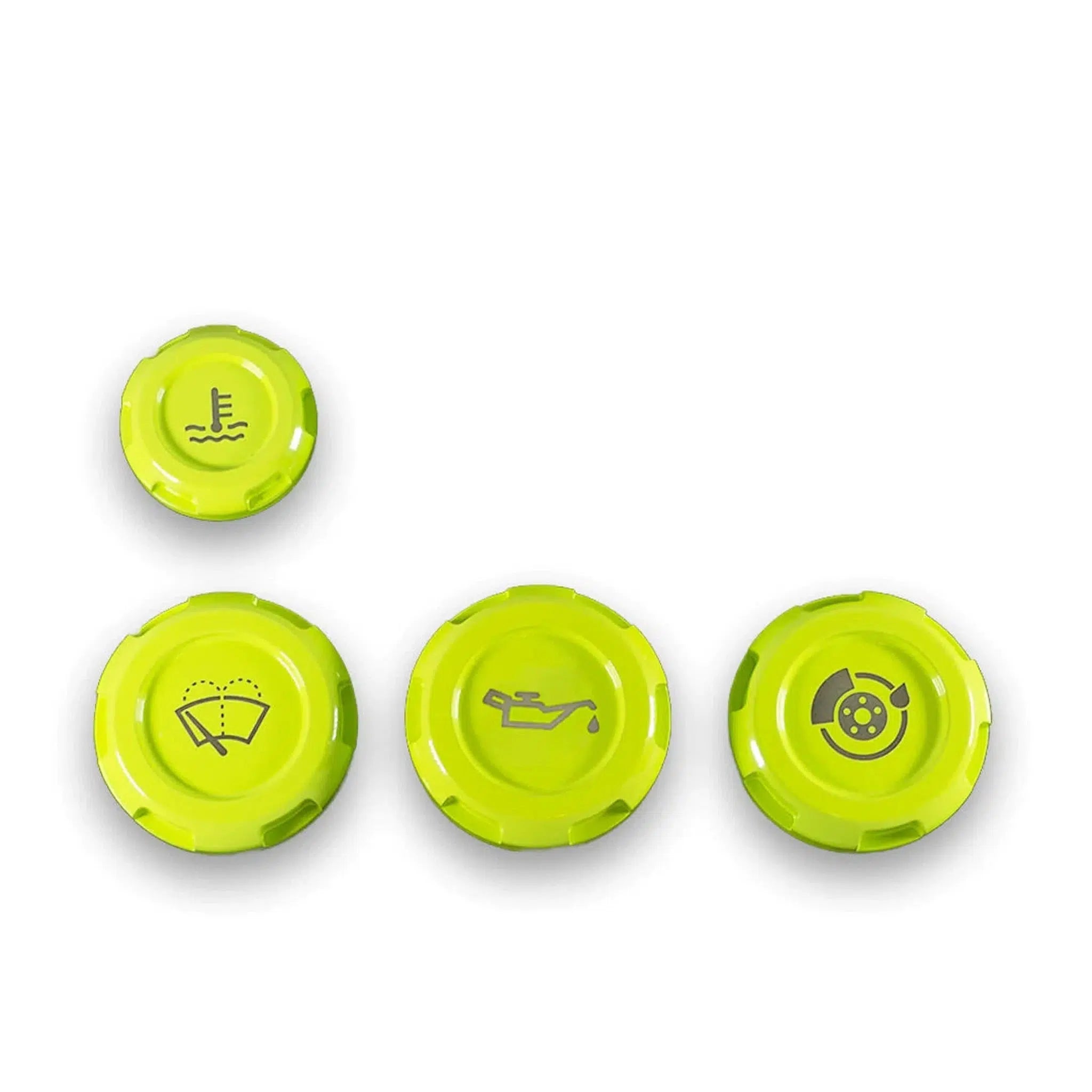 Billetworkz Engine Bay Caps Zero Series Neon Yellow 2015-2026 Subaru WRX with Fluid Engraving | BW-EBCZ-SUB-VAWRX-NYEL-E