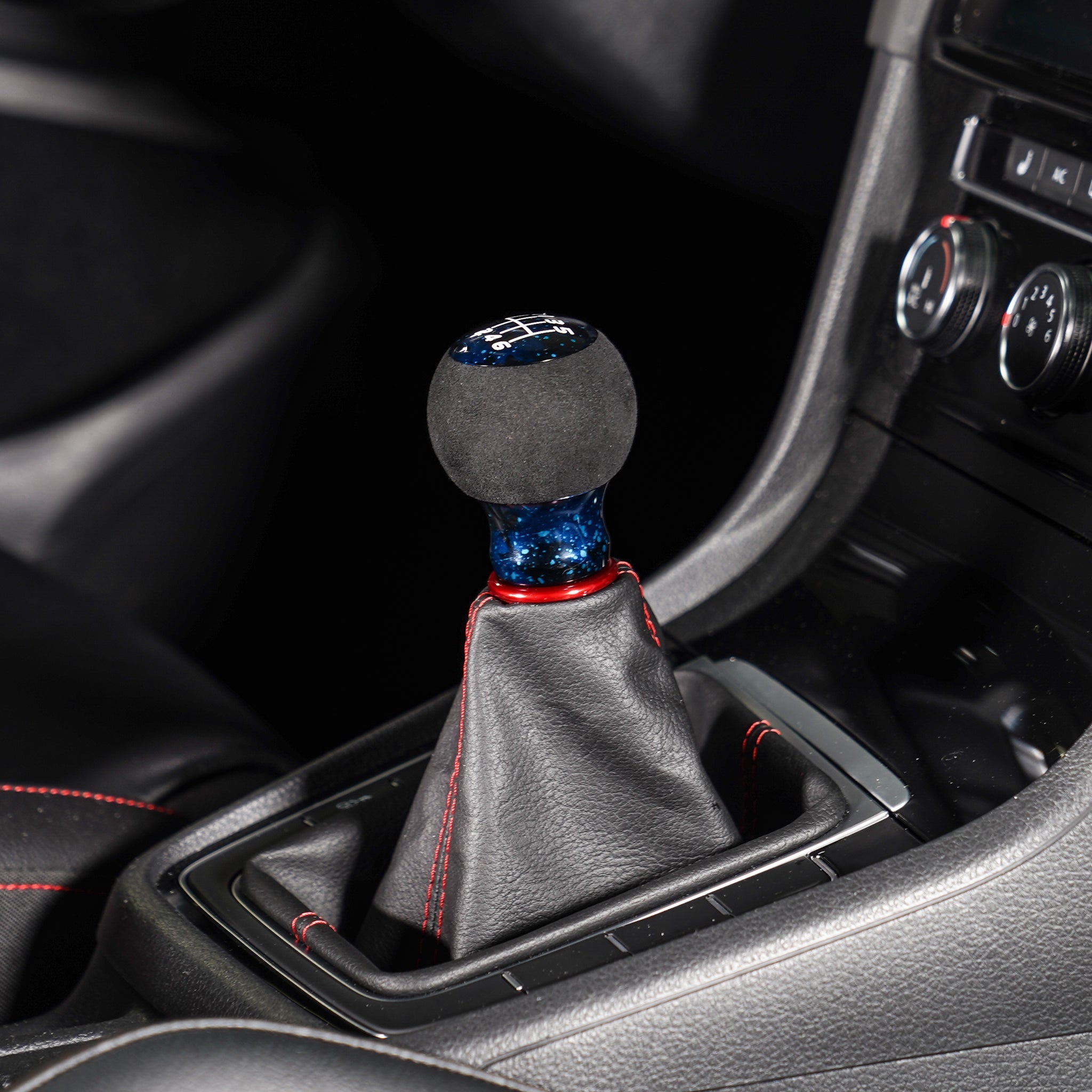 Billetworkz Fusion Weighted Shift Knob 6-Speed Alcantara Blue Cosmic Subaru BRZ 2013-2026 | BW-KNB-BRZ-VEL6-BC-FUA