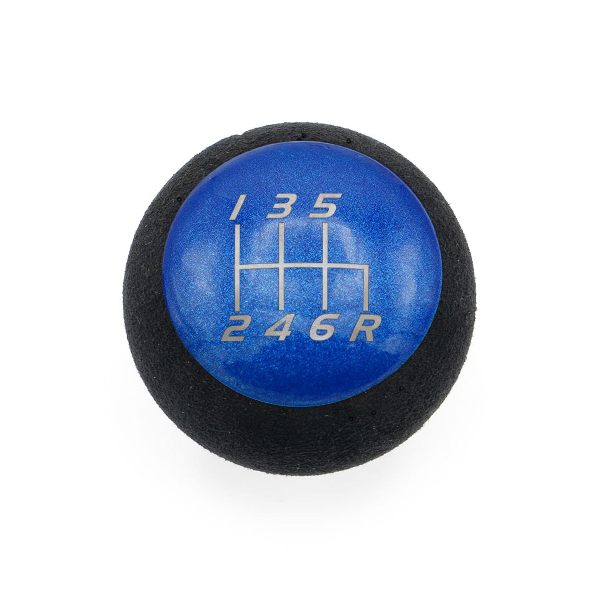 Billetworkz Fusion Weighted Shift Knob 6-Speed Alcantara Candy Blue Subaru WRX 15-26 / STI 04-21 | BW-KNB-SUB6-VEL6-CBLU-FUA