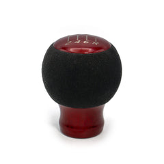 Billetworkz Fusion Weighted Shift Knob 6-Speed Alcantara Candy Red Subaru WRX 15-26 / STI 04-21 | BW-KNB-SUB6-VEL6-CRED-FUA
