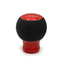 Billetworkz Fusion Weighted Shift Knob 6-Speed Alcantara Gloss Red Subaru WRX 15-26 / STI 04-21 | BW-KNB-SUB6-VEL6-GRED-FUA