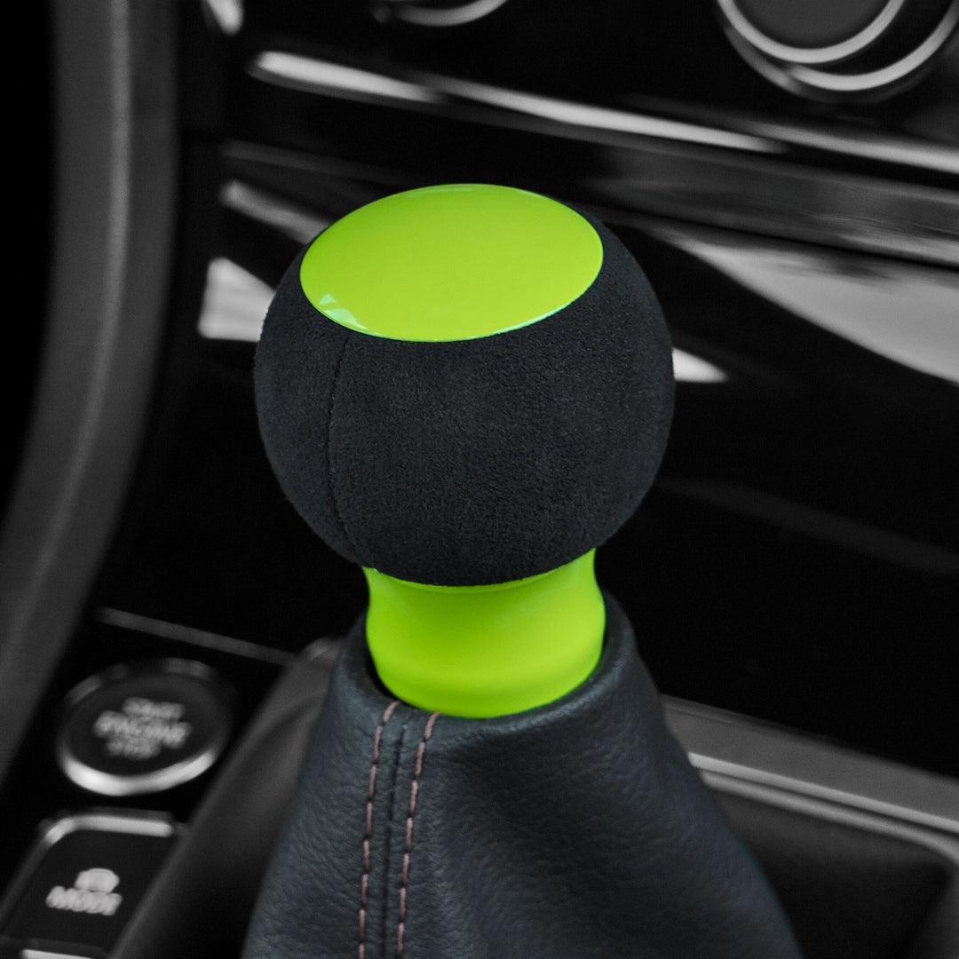 Billetworkz Fusion Weighted Shift Knob 6-Speed Alcantara Neon Yellow Subaru BRZ 2013-2026 | BW-KNB-BRZ-VEL6-NYEL-FUA