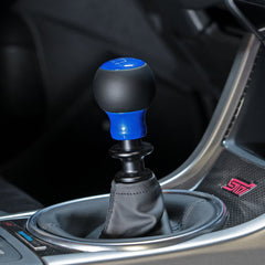 Billetworkz Fusion Weighted Shift Knob 6-Speed Leather Candy Blue Subaru WRX 15-26 / STI 04-21 | BW-KNB-SUB6-VEL6-CBLU-FUL