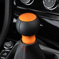 Billetworkz Fusion Weighted Shift Knob 6-Speed Leather Gloss Orange Subaru BRZ 2013-2026 | BW-KNB-BRZ-VEL6-GORA-FUL