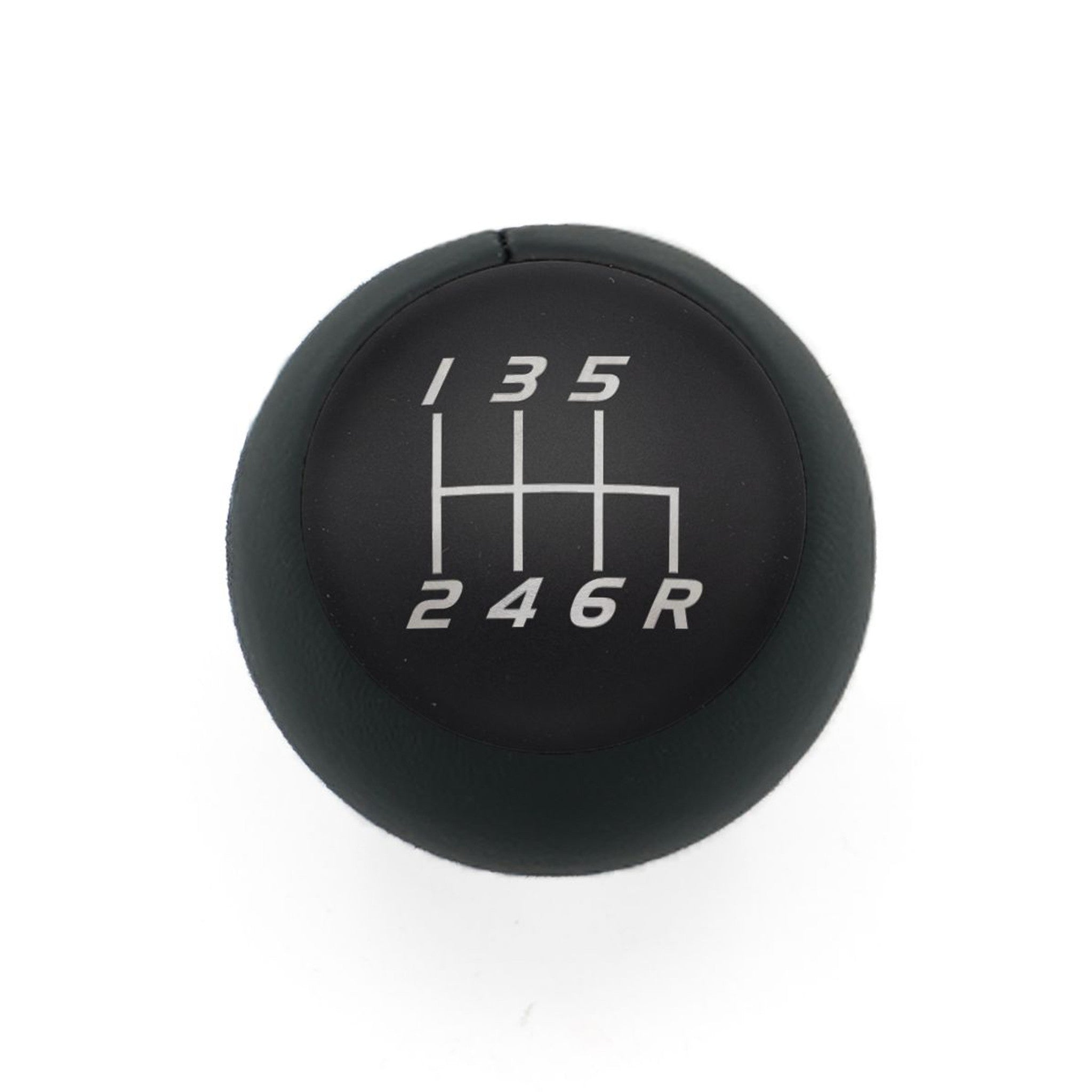 Billetworkz Fusion Weighted Shift Knob 6-Speed Leather Matte Black Subaru WRX 15-26 / STI 04-21 | BW-KNB-SUB6-VEL6-MBLK-FUL