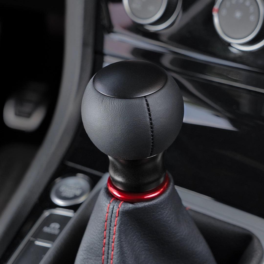 Billetworkz Fusion Weighted Shift Knob 6-Speed Leather Matte Black Subaru WRX 15-26 / STI 04-21 | BW-KNB-SUB6-VEL6-MBLK-FUL