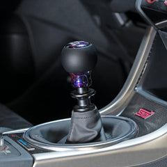 Billetworkz Fusion Weighted Shift Knob 6-Speed Leather Purple Cosmic Subaru BRZ 2013-2026 | BW-KNB-BRZ-VEL6-PC-FUL