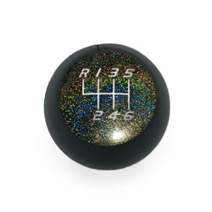 Billetworkz Fusion Weighted Shift Knob 6-Speed Leather Rainbow Sparkle Subaru BRZ 2013-2026 | BW-KNB-BRZ-VEL6-RBSP-FUL