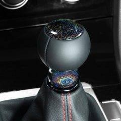 Billetworkz Fusion Weighted Shift Knob 6-Speed Leather Rainbow Sparkle Subaru WRX 15-26 / STI 04-21 | BW-KNB-SUB6-VEL6-RBSP-FUL