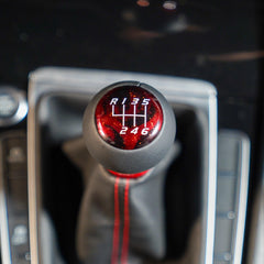 Billetworkz Fusion Weighted Shift Knob 6-Speed Leather Red Cosmic Subaru BRZ 2013-2026 | BW-KNB-BRZ-VEL6-RC-FUL