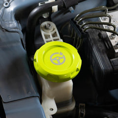 Billetworkz Power Steering Fluid Cap Engraved Zero Series Neon Yellow Subaru WRX 08-14 / STI 08-21 | BW-EBCZ-SUB-PS2-NYEL-E