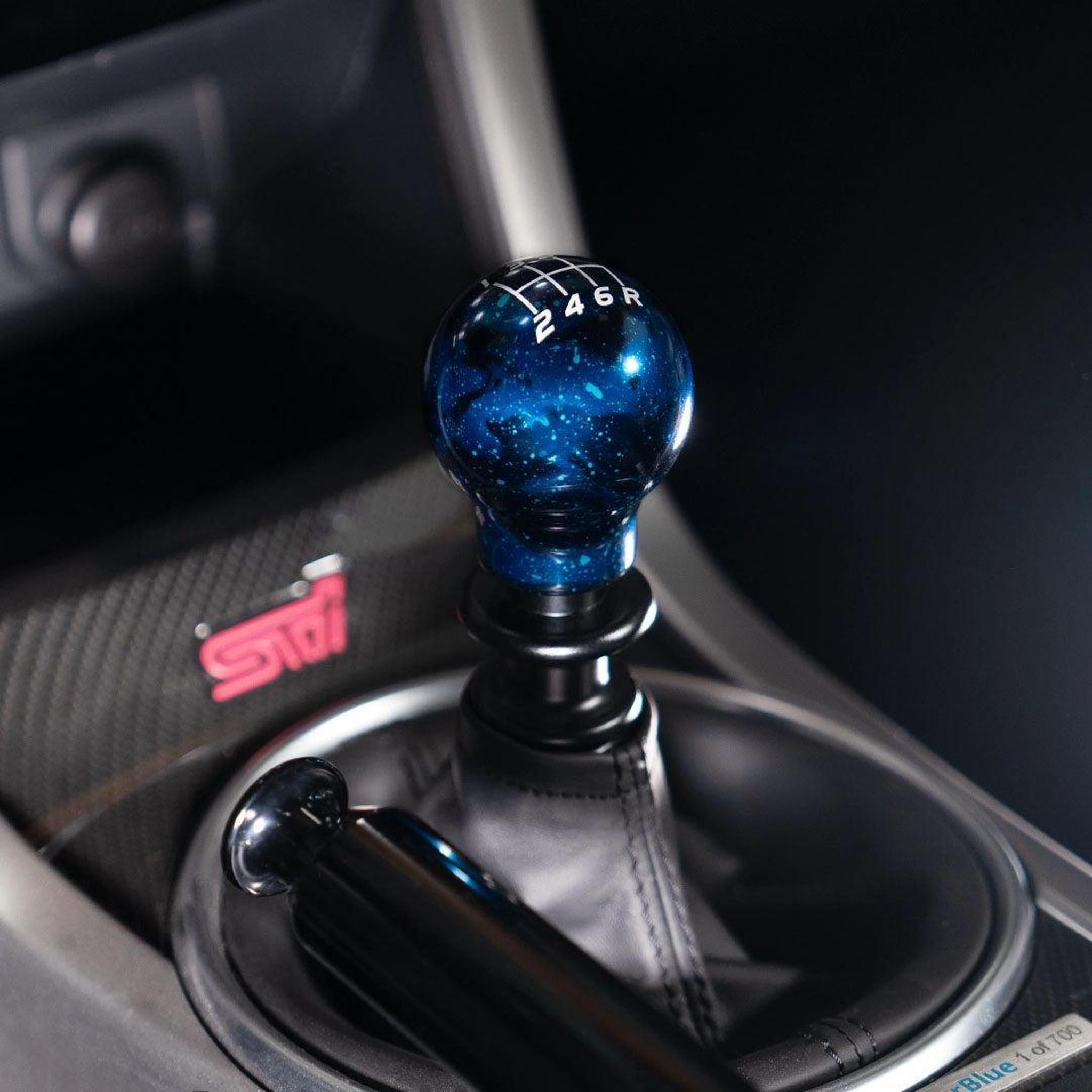 Billetworkz Shift Knob 6-Speed Lightbulb Blue Cosmic Subaru WRX 2015-2026 / STI 04-21 | BW-KNB-WRX6-VEL6-BC-LB