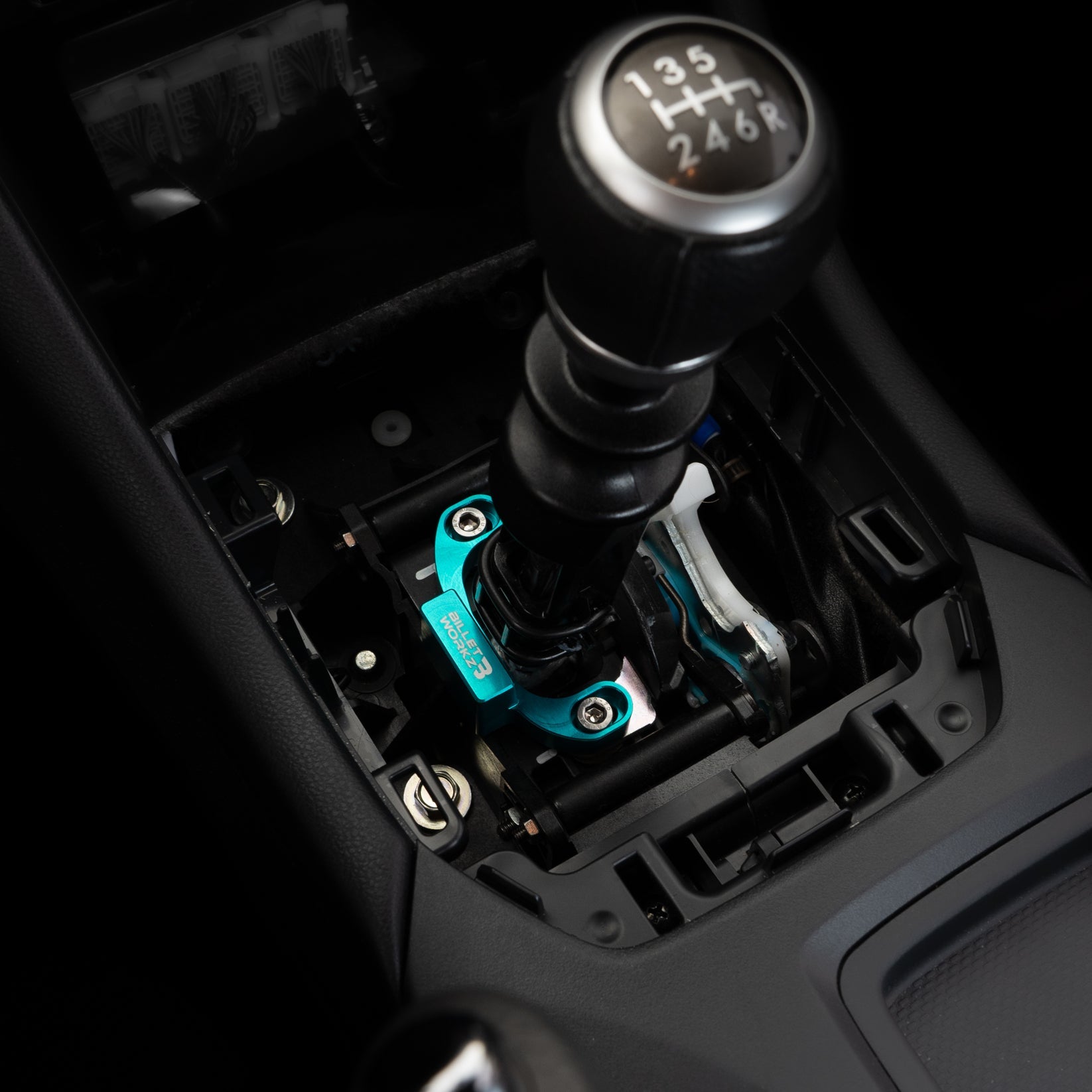 Billetworkz Shifter Stop Teal Subaru WRX 2015-2026 | BW-SSTOP-VA-TEAL