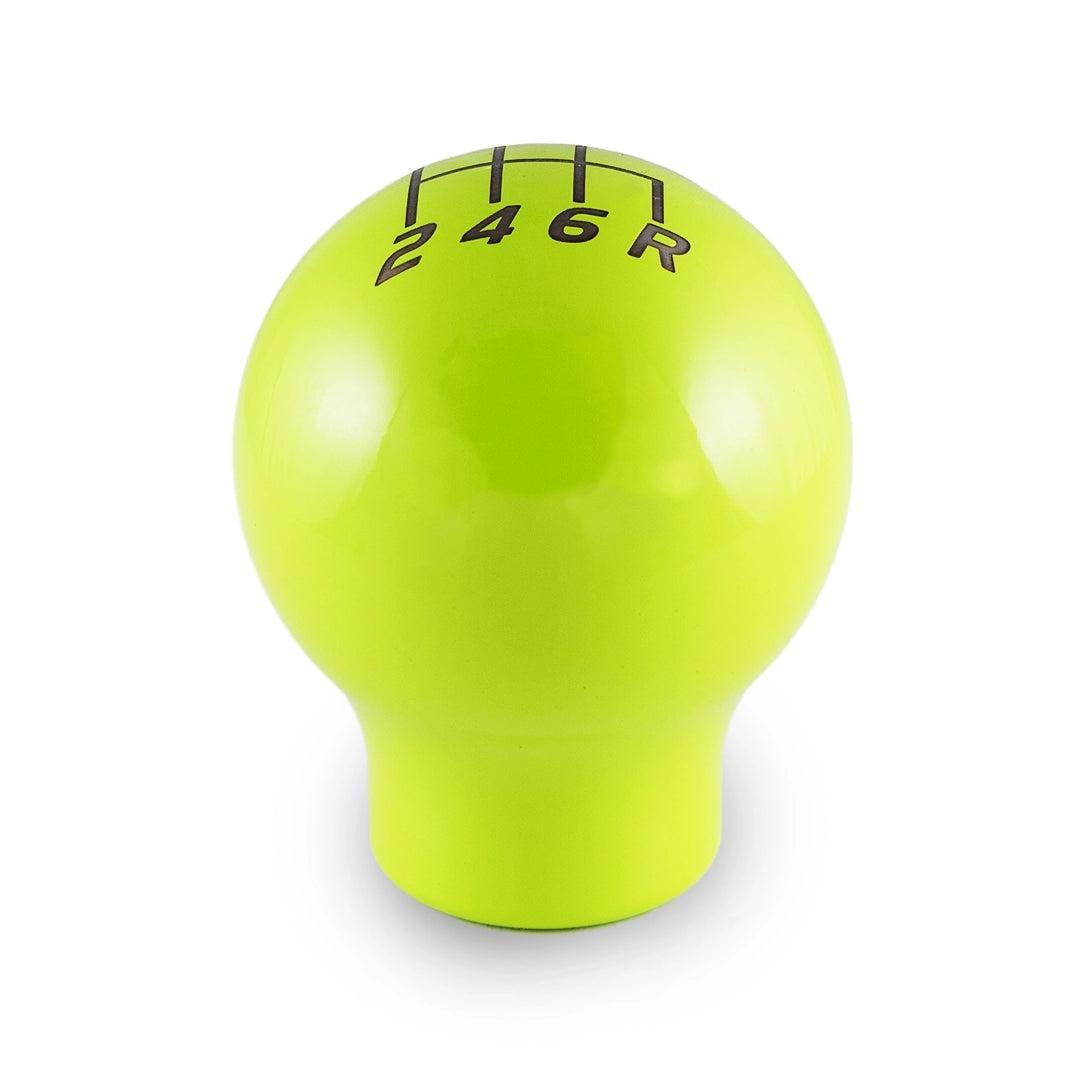 Billetworkz Weighted Shift Knob 6-Speed Lightbulb Neon Yellow Subaru WRX 15-26 / STI 04-21 | BW-KNB-WRX6-VEL6-NYEL-LB