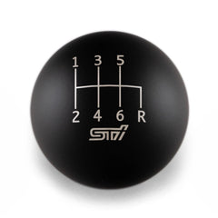 Billetworkz Weighted Shift Knob STI 6-Speed Engraving Subaru STI 2004-2021 / WRX 15-26-Matte Black Lightbulb | BW-KNB-STI6-SSTI-MBLK-LB
