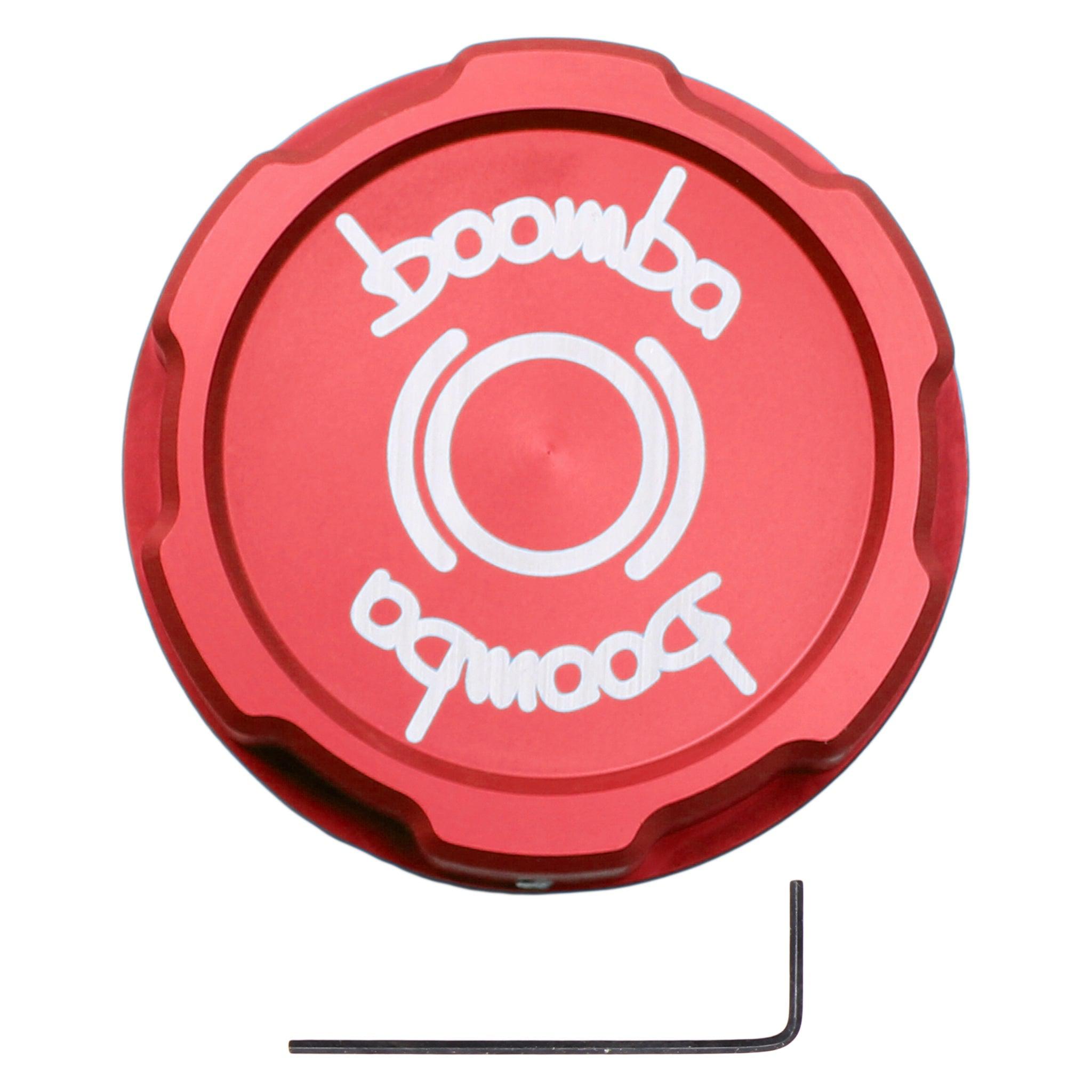 Boomba Red Brake Fluid Reservoir Cap Cover Subaru WRX 2002-2026 / STI 2004-2021 | 031010110200