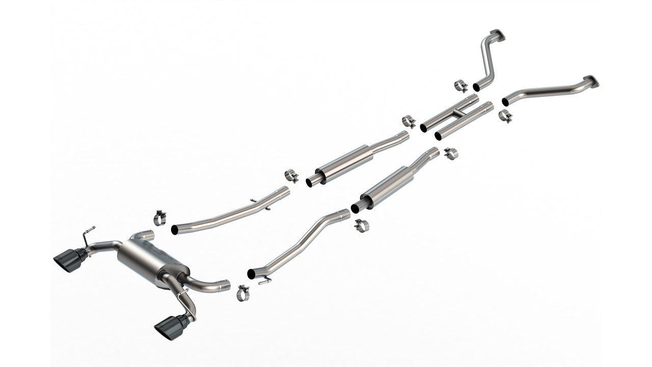Borla S-Type Cat Back Exhaust Black Chrome Tips Nissan 350Z 2003-2009 | 140958BC
