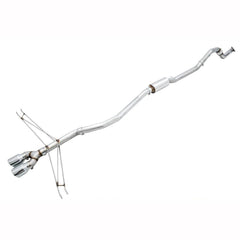 Clearance / OPENBOX AWE Track Edition Exhaust w/Front Pipe & Dual Diamond Black Tips Honda Civic Si 2017-2020