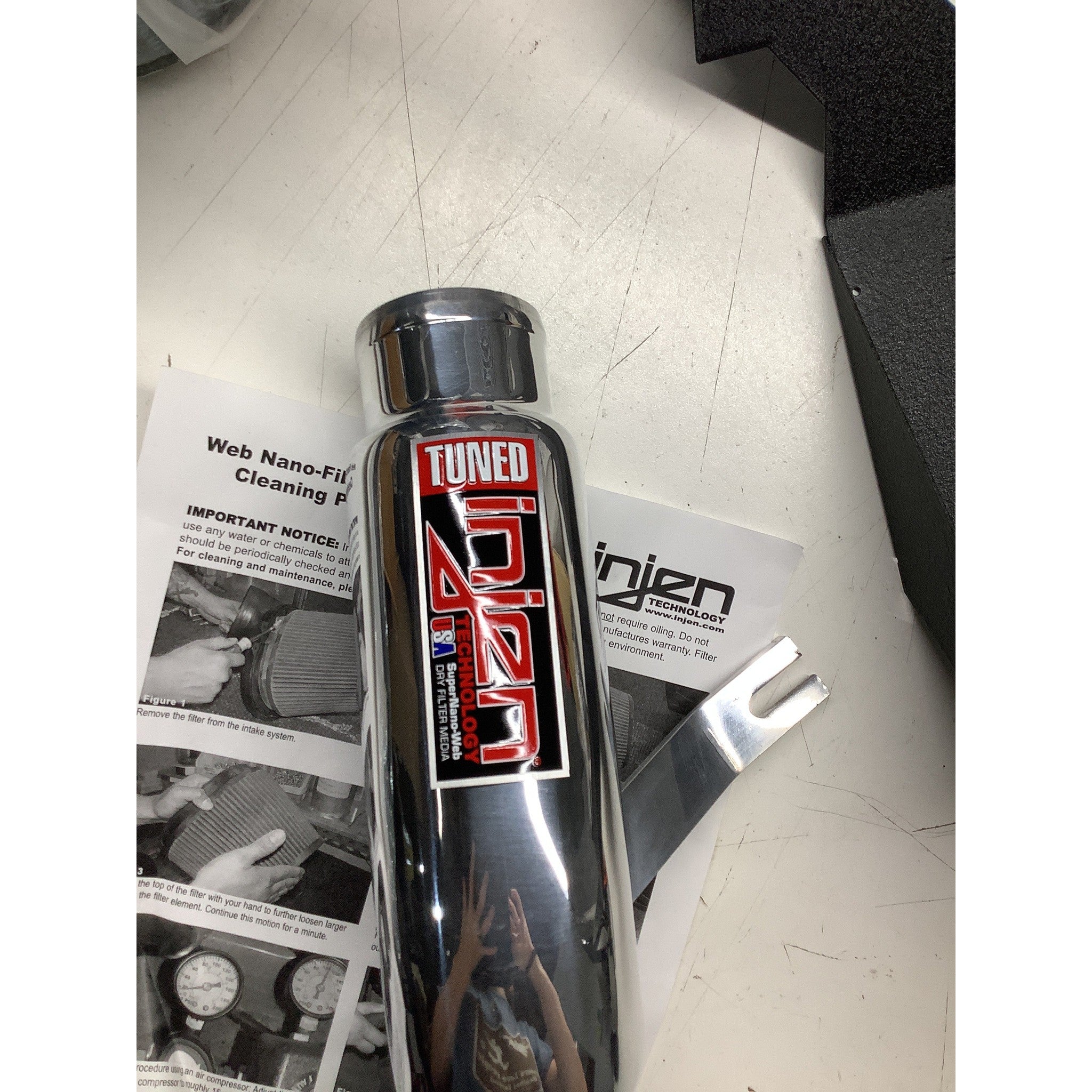 Clearance / OPENBOX Injen Polished Short Ram Air Intake Honda Civic Turbo 1.5L 2016-2018