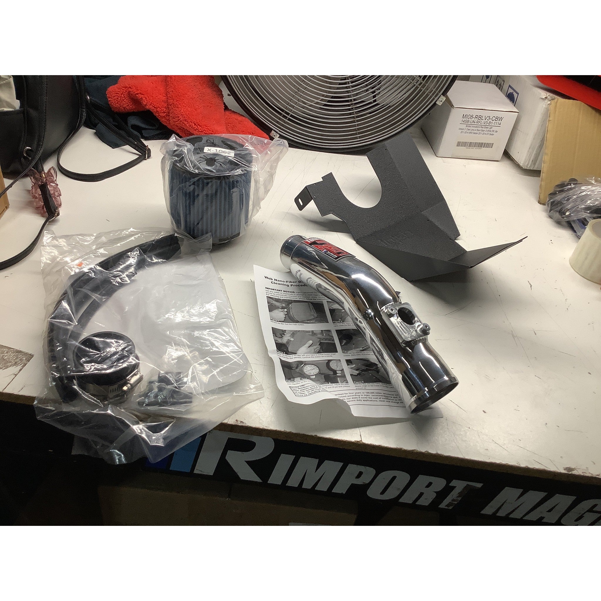 Clearance / OPENBOX Injen Polished Short Ram Air Intake Honda Civic Turbo 1.5L 2016-2018