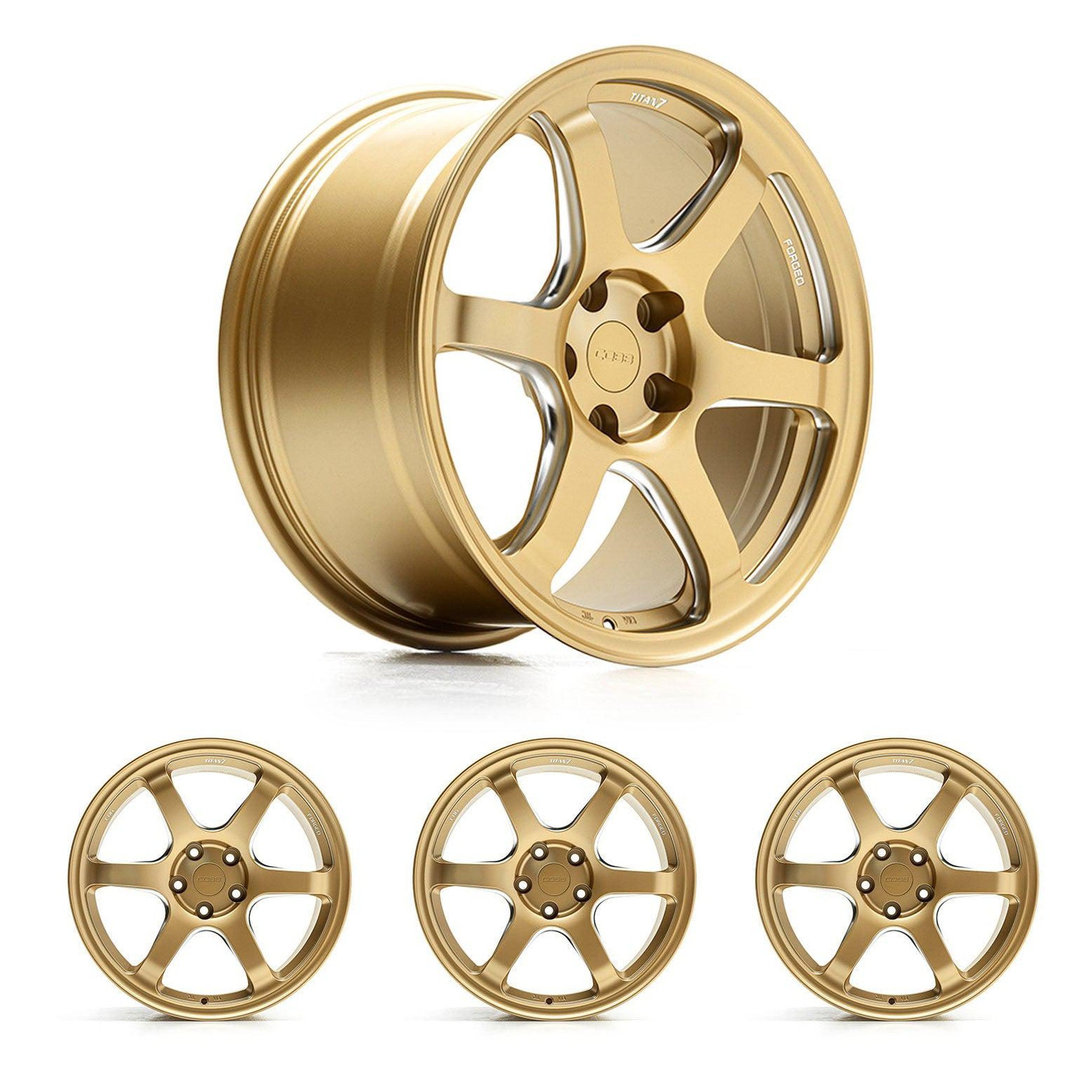 Cobb Titan7 T-D6 COBB Edition 18x9.5 +40 5x114.3 Cyber Gold Wheels | 8W4625S