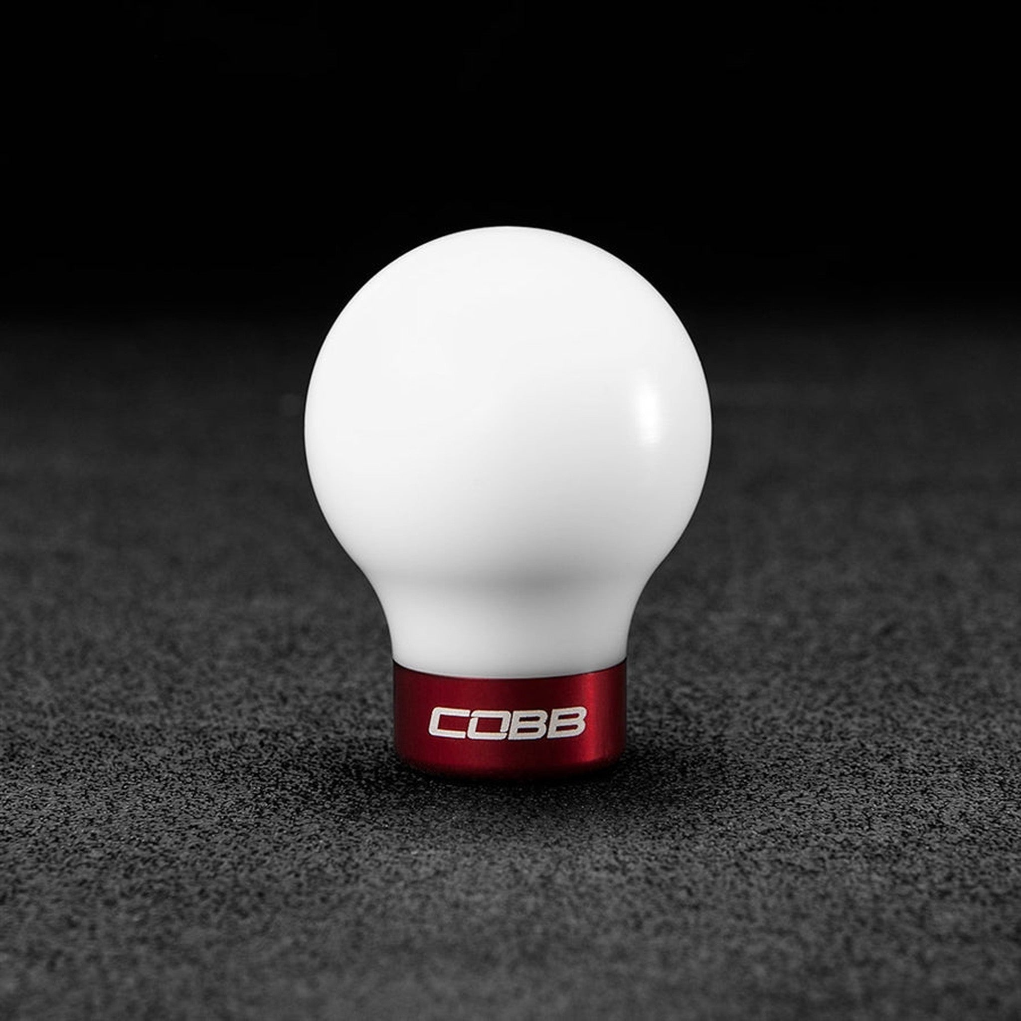 Cobb Tuning Shift Knob White w/ Red Subaru WRX 15-26 / STI 04-21 / Legacy GT Spec B 06-09 / Legacy GT 10-12 | 213350-W-RD