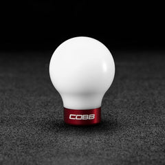 Cobb Tuning Shift Knob White w/ Red Subaru WRX 15-26 / STI 04-21 / Legacy GT Spec B 06-09 / Legacy GT 10-12 | 213350-W-RD