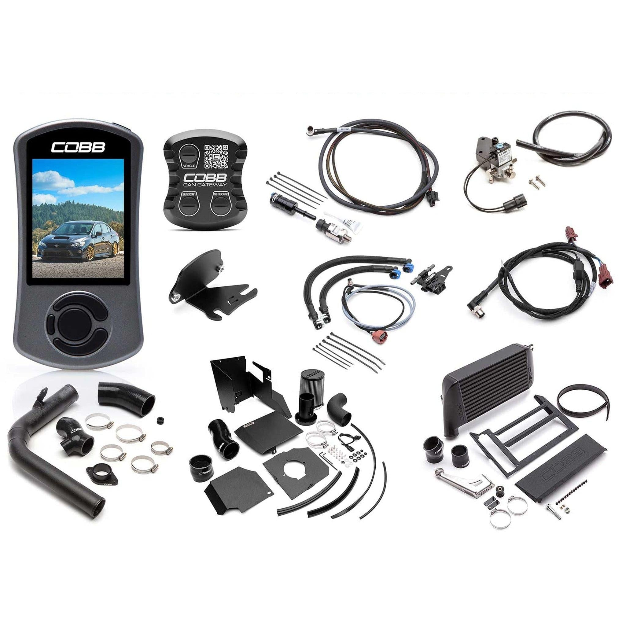 Cobb Tuning Subaru Nexgen Stage 2+ CAN Flex Fuel Power Package Black WRX 6MT 2018-2021 | SUB004NG2W2-BK2FF