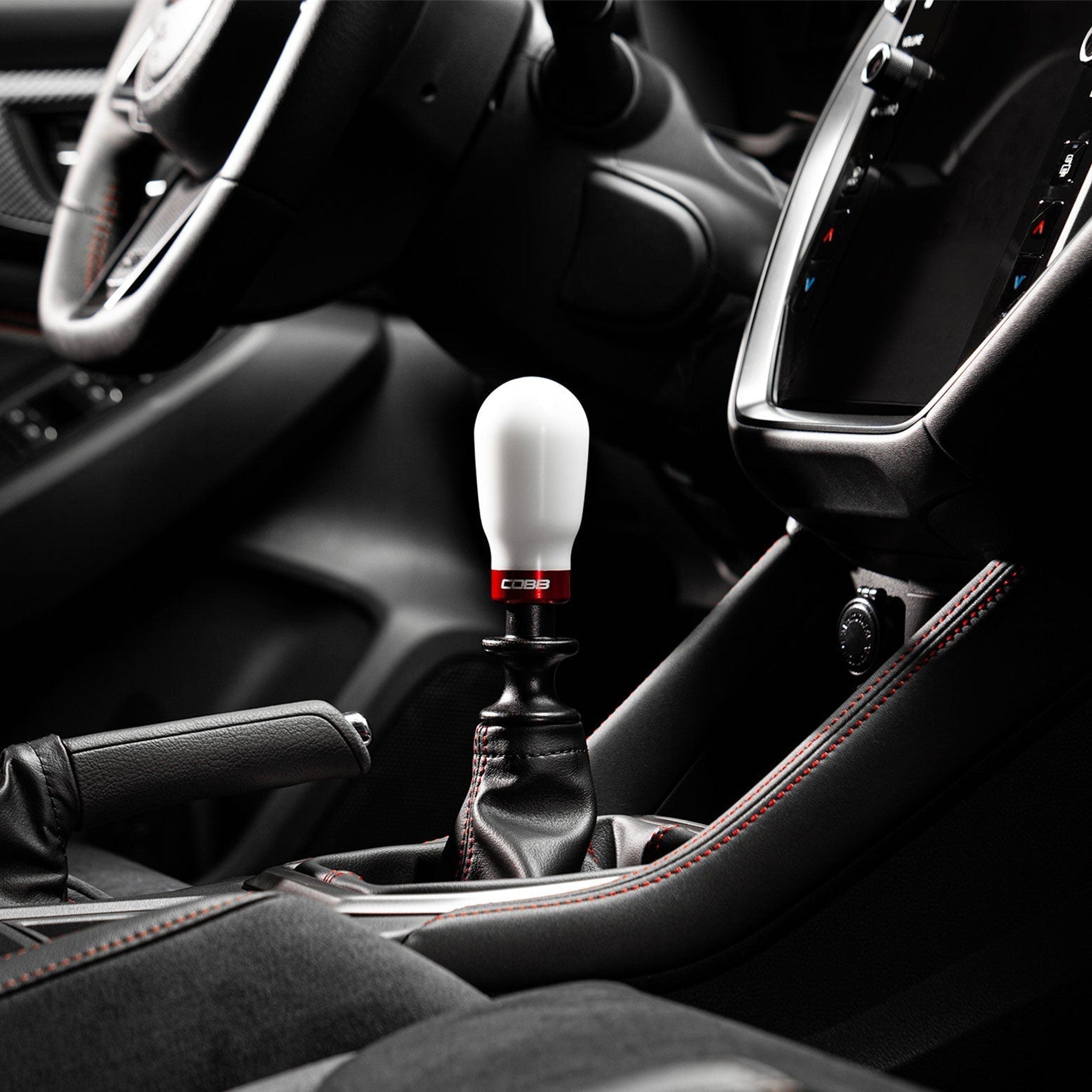 Cobb White 6-Speed Tall Weighted Shift Knob Subaru WRX 15-26 / STI 04-14 / Legacy GT 06-09 | 213370-W