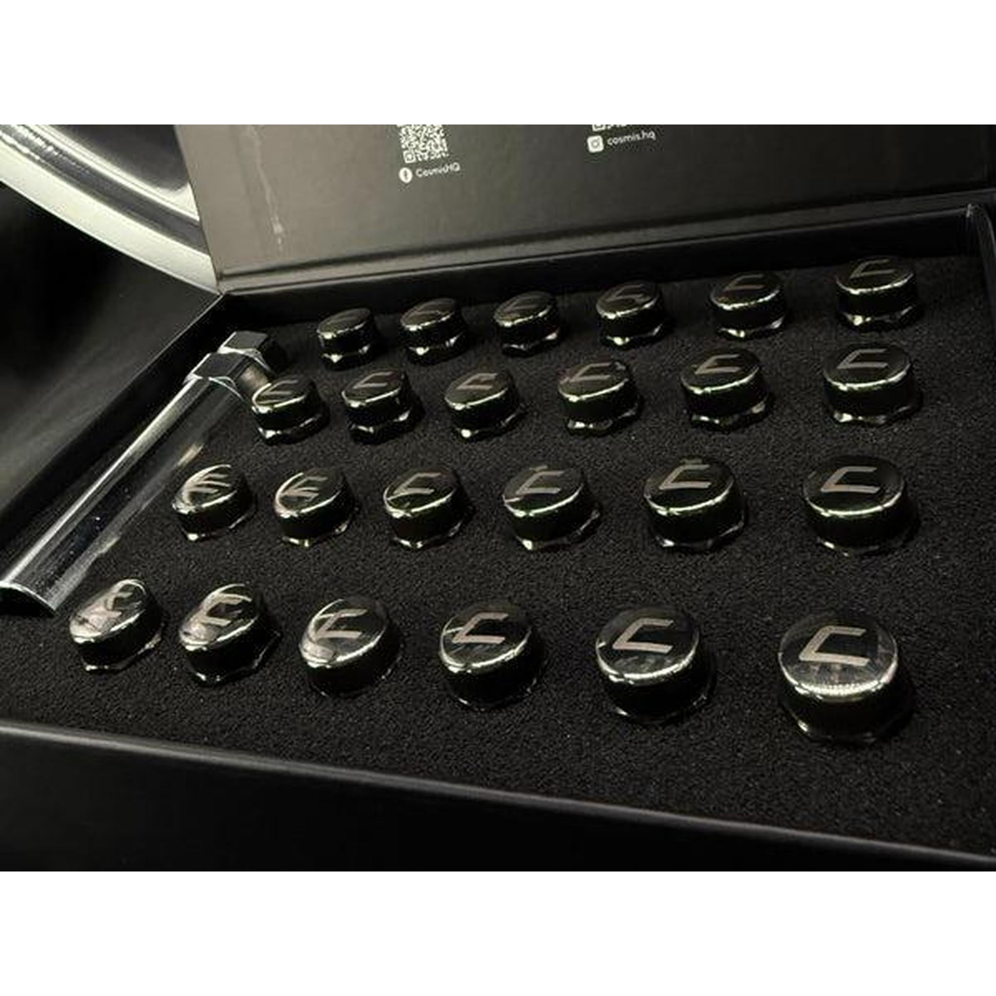 Cosmis Racing Wheels Close Ended Lug Nuts Gunmetal M12x1.25mm (set of 20)