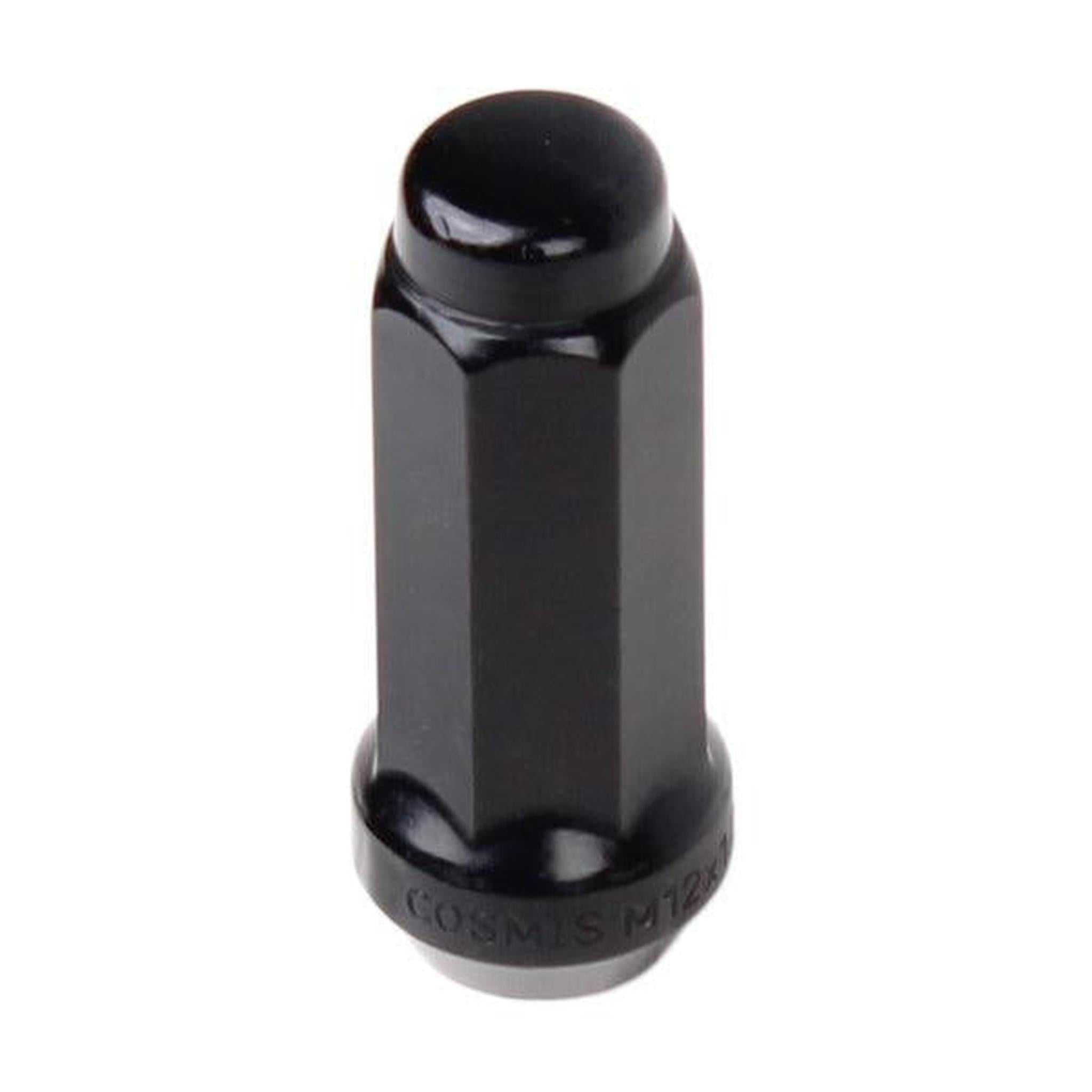 Cosmis Racing Wheels Closed-Ended Black Lug Nuts 12x1.50mm - Set of 24 | 760-7F7K5020