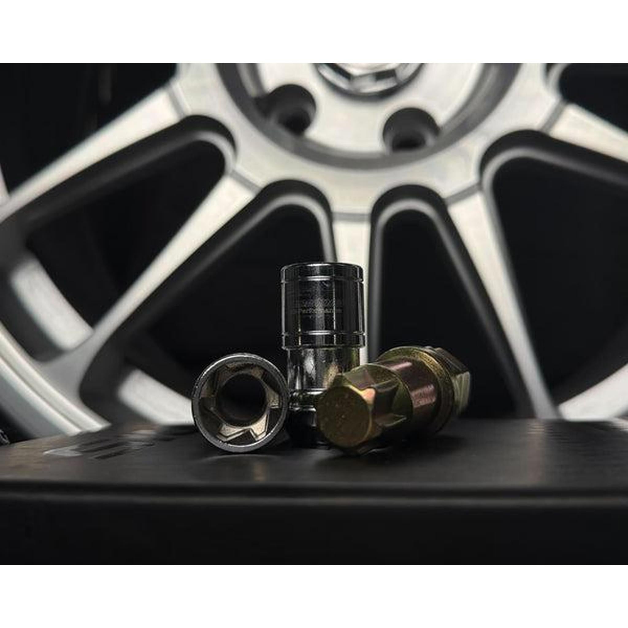Cosmis Racing Wheels Spiral Lug Nuts M14x1.5mm Chrome (Set of 24)
