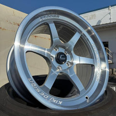 Cosmis Racing XT-006R 18x9.5 +10mm 5x114.3 Polished Face Silver | XT006R-1895-10-5x114.3-SMF