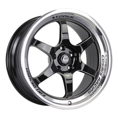 Cosmis Racing XT-006R Black w/ Machined Lip Wheel 18x9 +30mm 5x100 | XT006R-1890-30-5x100-BML