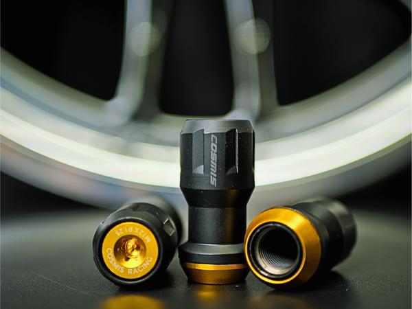 Cosmis Wheels Floating Nut Lug Nuts. 12x1.25 Gold 45mm (Set of 20) | FNM12x1.25-G