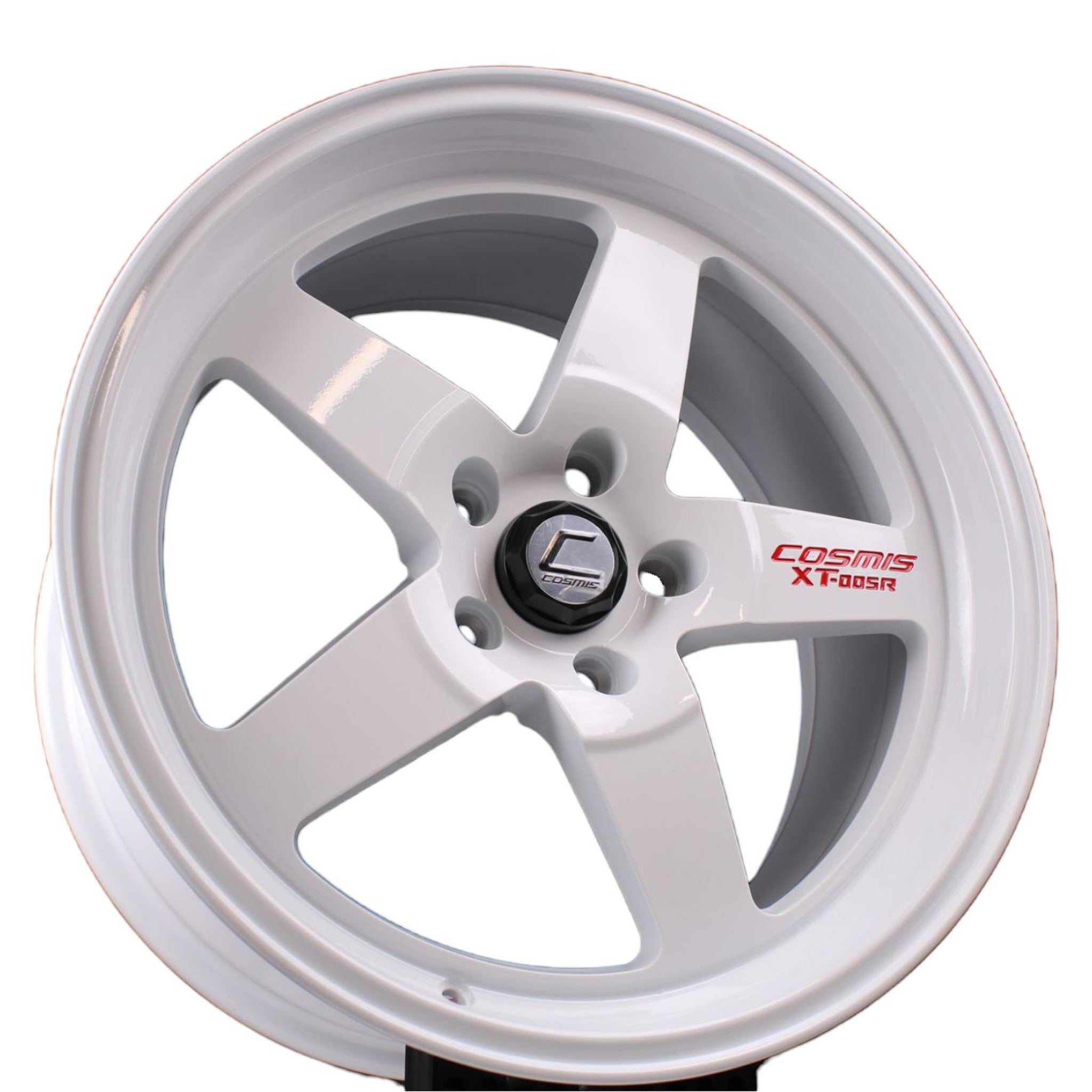 Cosmis Wheels XT-005R White w/ Red Letters 18x9 +35 5x114.3