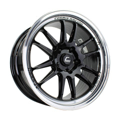Cosmis Wheels XT-206R-FF Black W/ Machined Lip 18x9.5 +22 5x120 Wheel