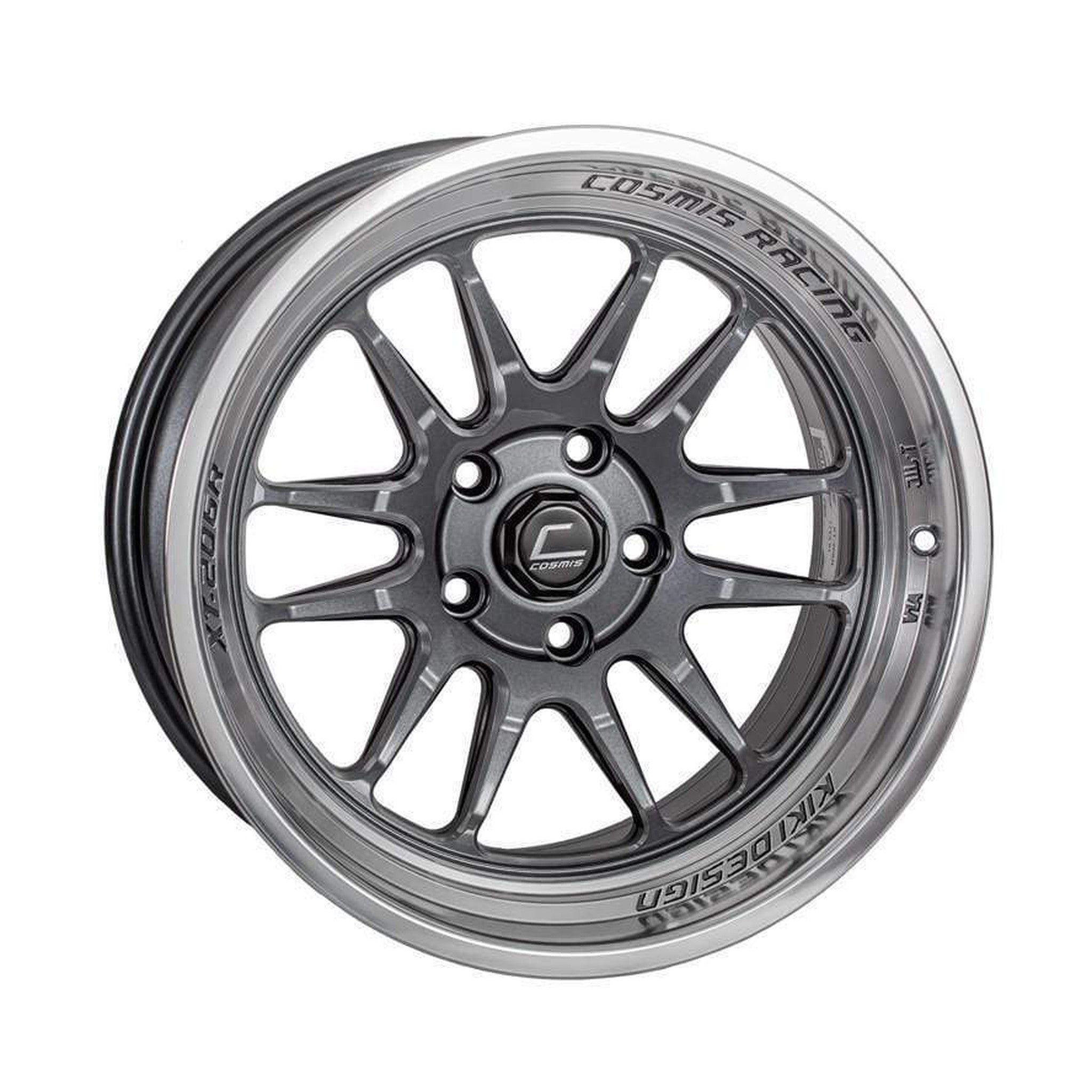 Cosmis Wheels XT-206R Gunmetal Polished Lip 17x9 5x114.3 +5 Offset