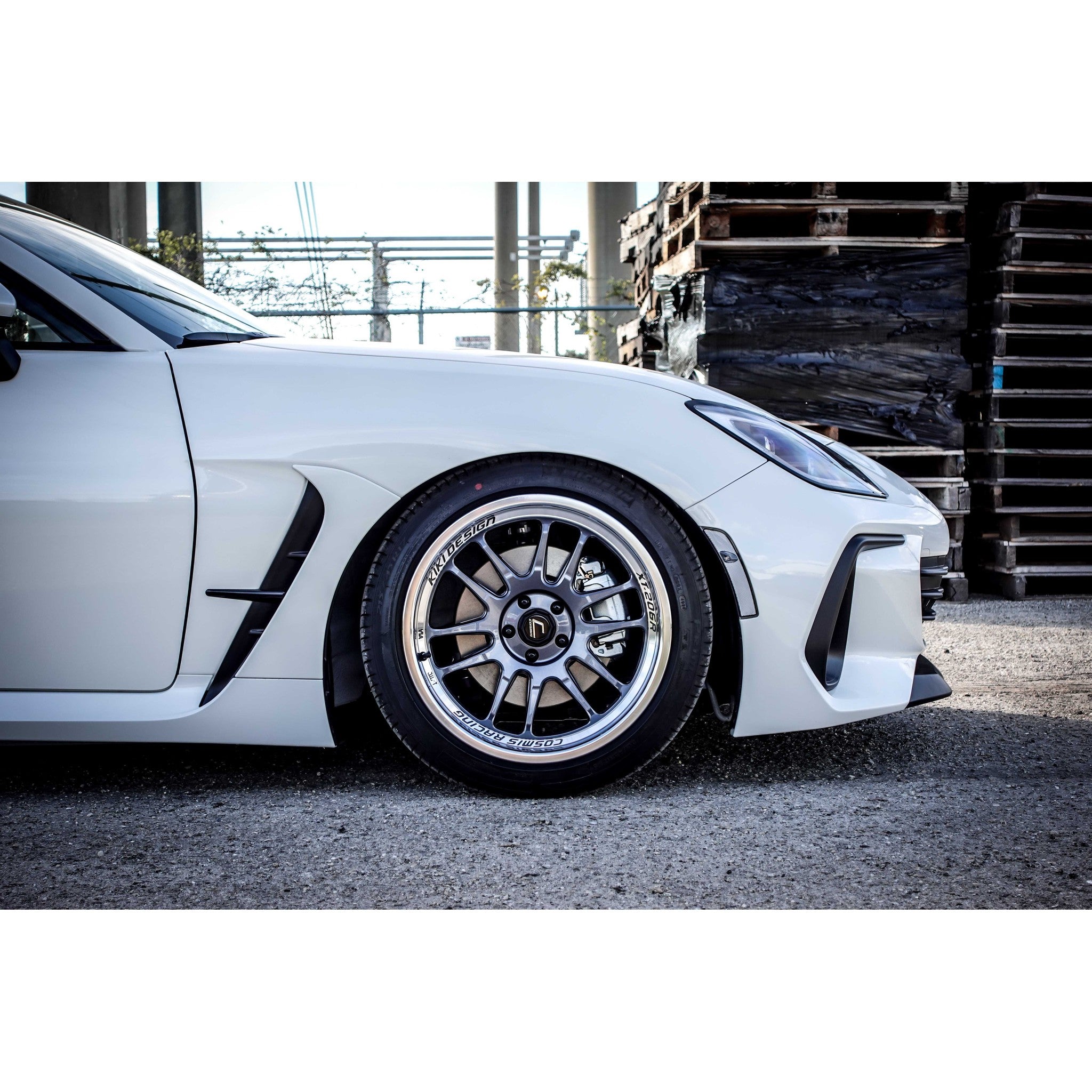 Cosmis Wheels XT-206R Gunmetal w/ Machined Lip Wheel 17x8 +30 5x100