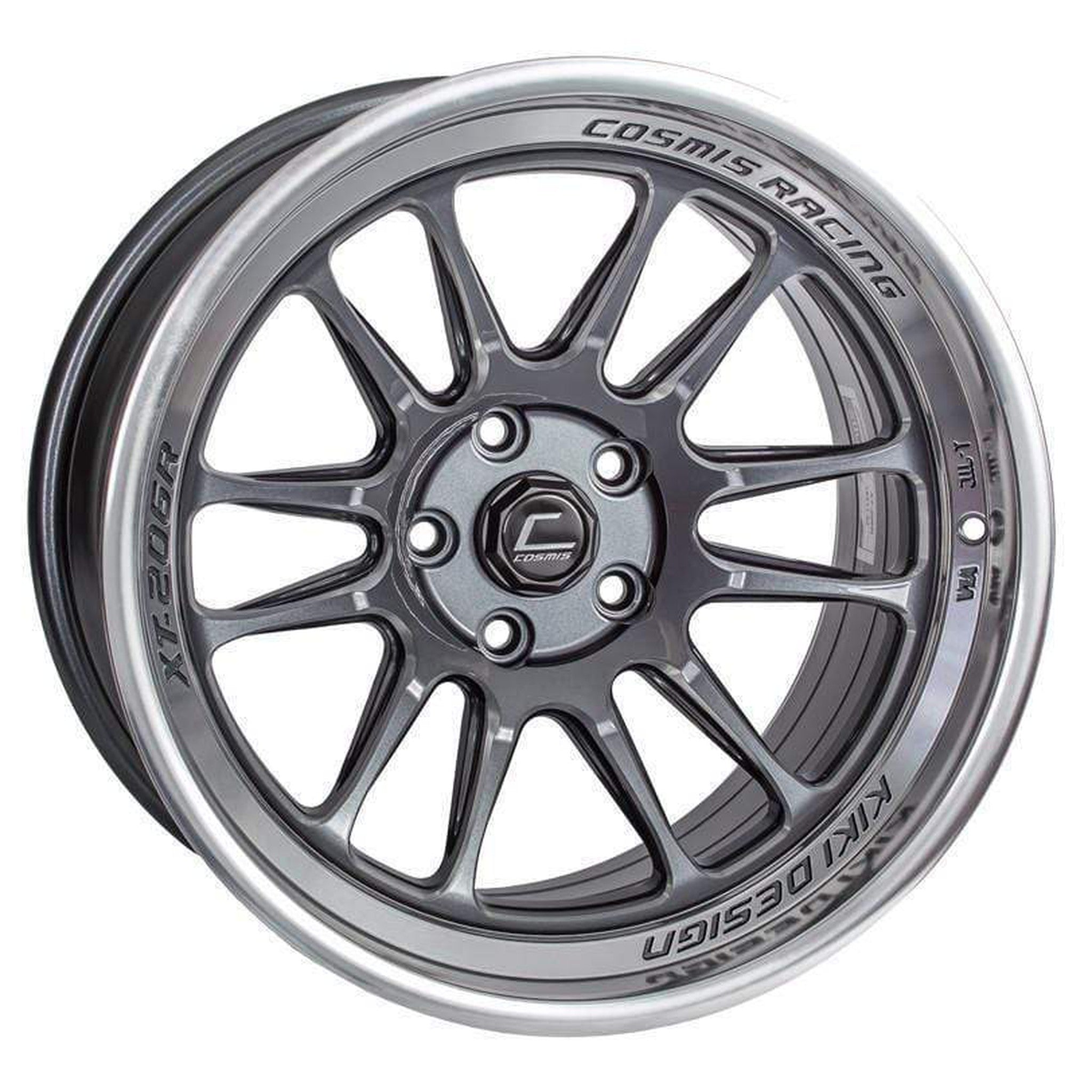 Cosmis Wheels XT-206R Gunmetal w/ Machined Lip Wheel 18x11 +