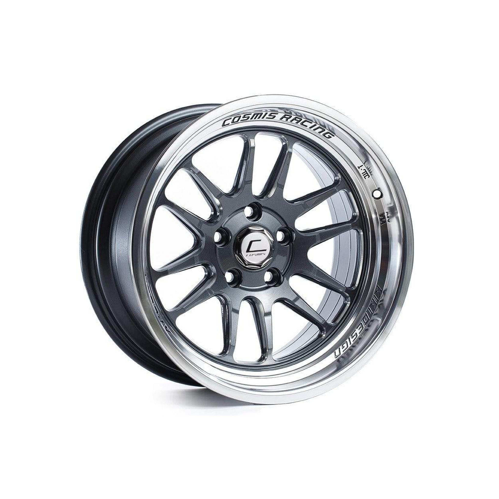 Cosmis Wheels XT-206R Gunmetal w/ Machined Lip Wheel 18x9.5 +10 5x114.3