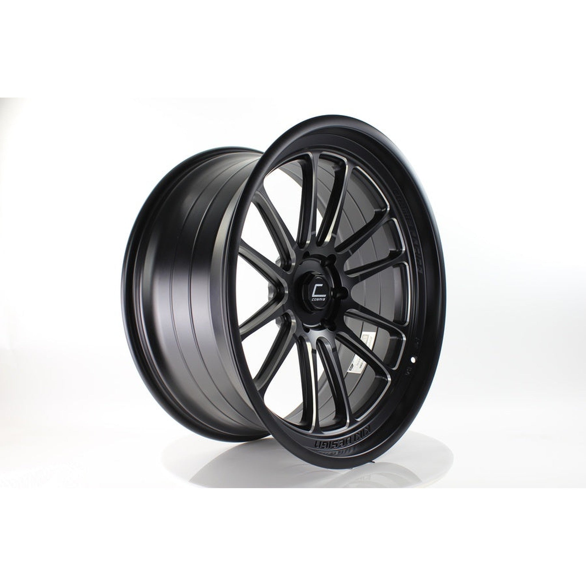 Cosmis Wheels XT-206R Matte Black with Machined Spokes Wheel 22x10 +0 6×135