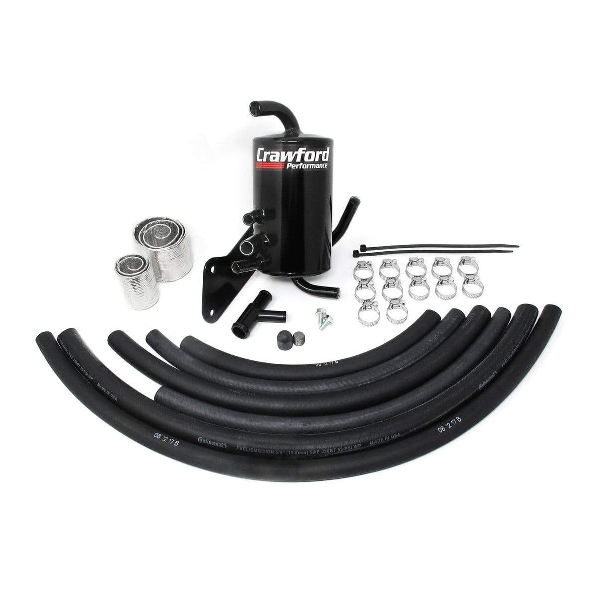 Crawford Air Oil Separator Kit - Single Chamber (V2): 02-07 WRX/STI, 04-06 FXT with TMIC | S07141