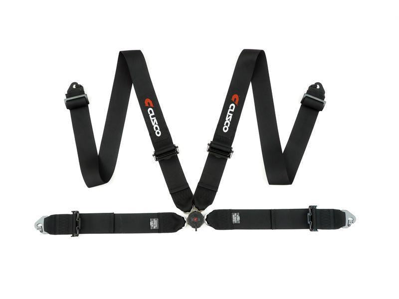 Cusco Universal 4 Point 3in Shoulder 3in Lap w/ Eyebolts (7/16-20UNF Thread) Racing Harness - Black | 00B CRH N4BK