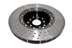 DBA Front 5000 Series 2-Piece Drilled Rotor w/Black Hat Subaru STI 2018-2021 | 53050BLKXD-10