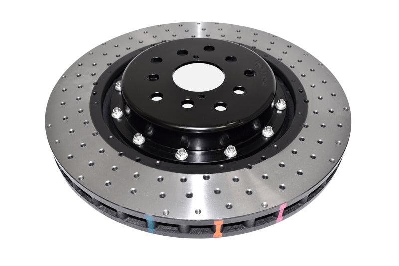 DBA Front 5000 Series 2-Piece Drilled Rotor w/Black Hat Subaru STI 2018-2021 | 53050BLKXD-10